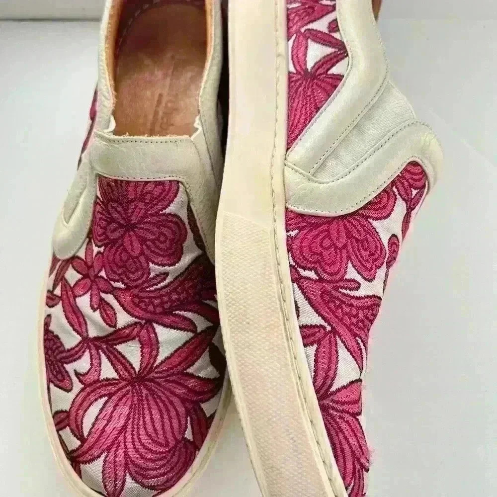 Jazmin Chebar Embroidered Slip-On Sneakers. - Picture 3 of 8